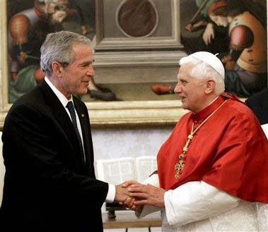 Bush + Pope
